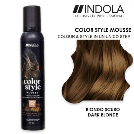Indola color style mousse 200 ml biondo scuro