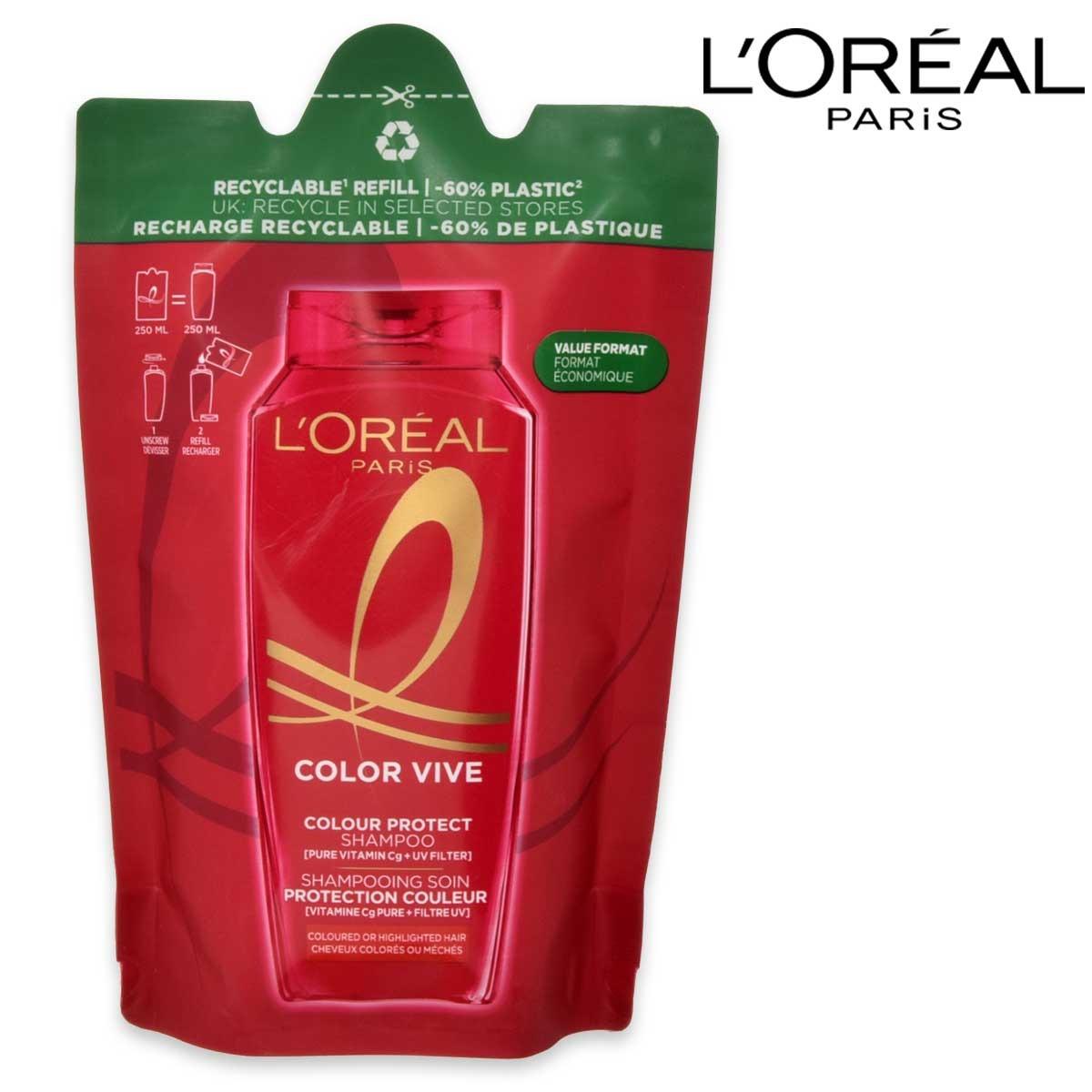 L'oreal elvive shampoo refill 250 ml color vive