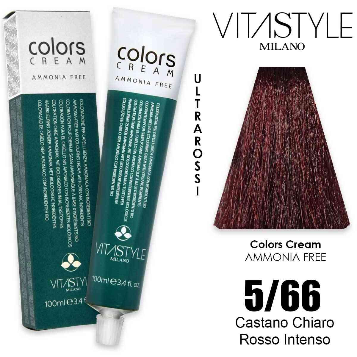 Vitastyle colors cream senza ammoniaca 100 ml 5.66