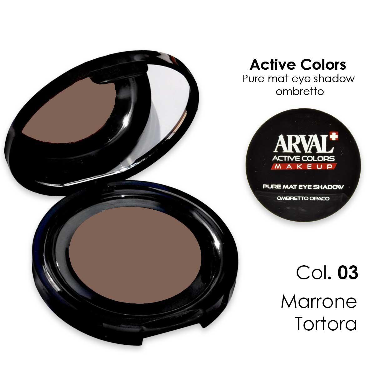 ARVAL Pure mat eye shadow n. 03 - marrone tortora         ombretto opaco