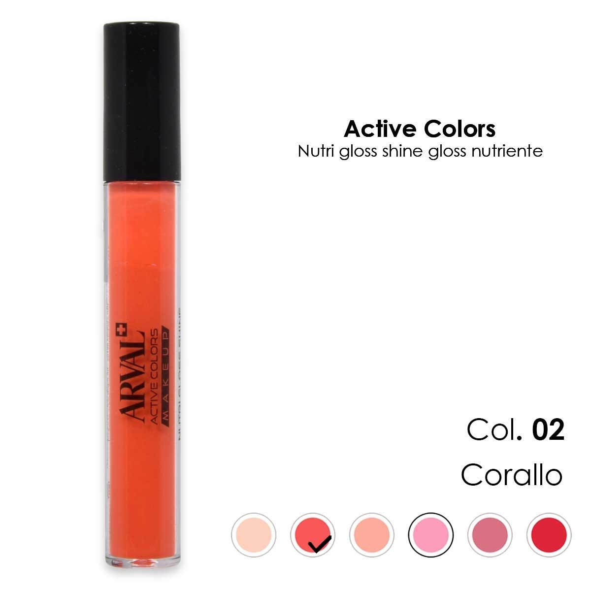 ARVAL Nutri gloss shine n. 02 - corallo gloss nutriente