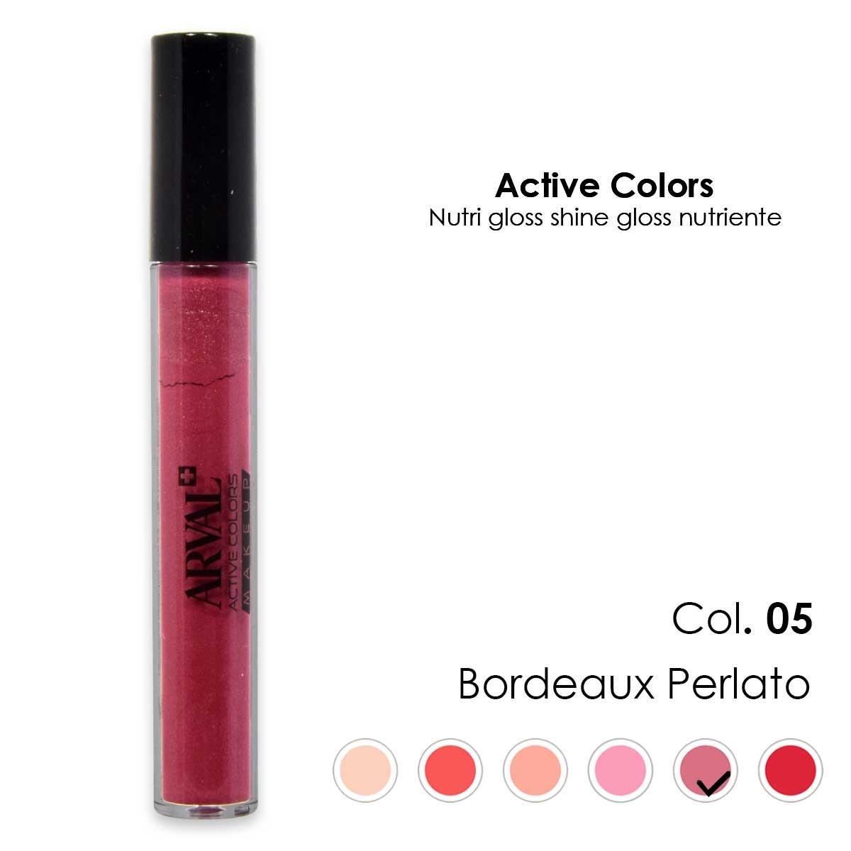 ARVAL Nutri gloss shine n. 05 - bordeaux perlato gloss nutriente