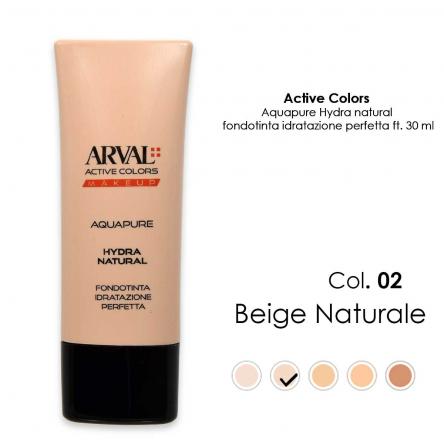 ARVAL AQUAPURE - Hydra-natural n. 02 - beige naturale        fondotinta idratazione perfetta ft 30ml