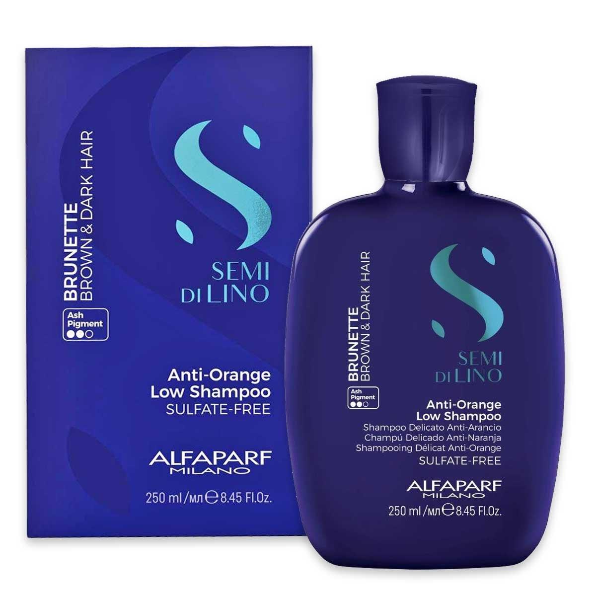 ALFAPARF MILANO SEMI DI LINO BRUNETTE ANTI ORANG.SHAMPOO 250ml