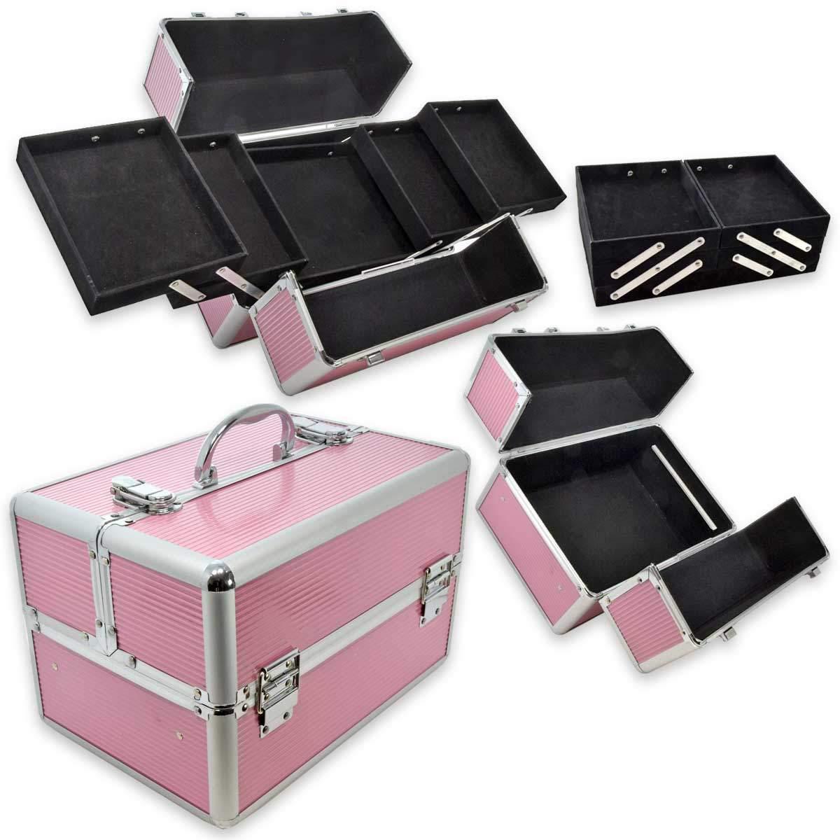 Case alluminio rosa my nail design 32 x 21 x 22 cm