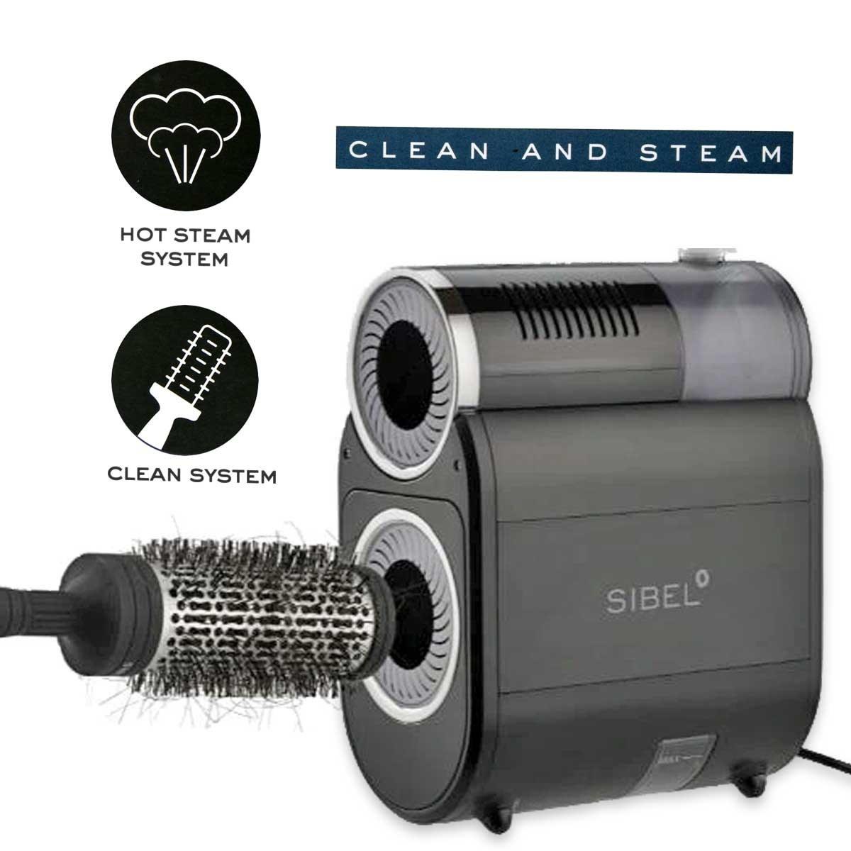 Sibel clean & steam pulisci spazzole con igienizzazione a vapore