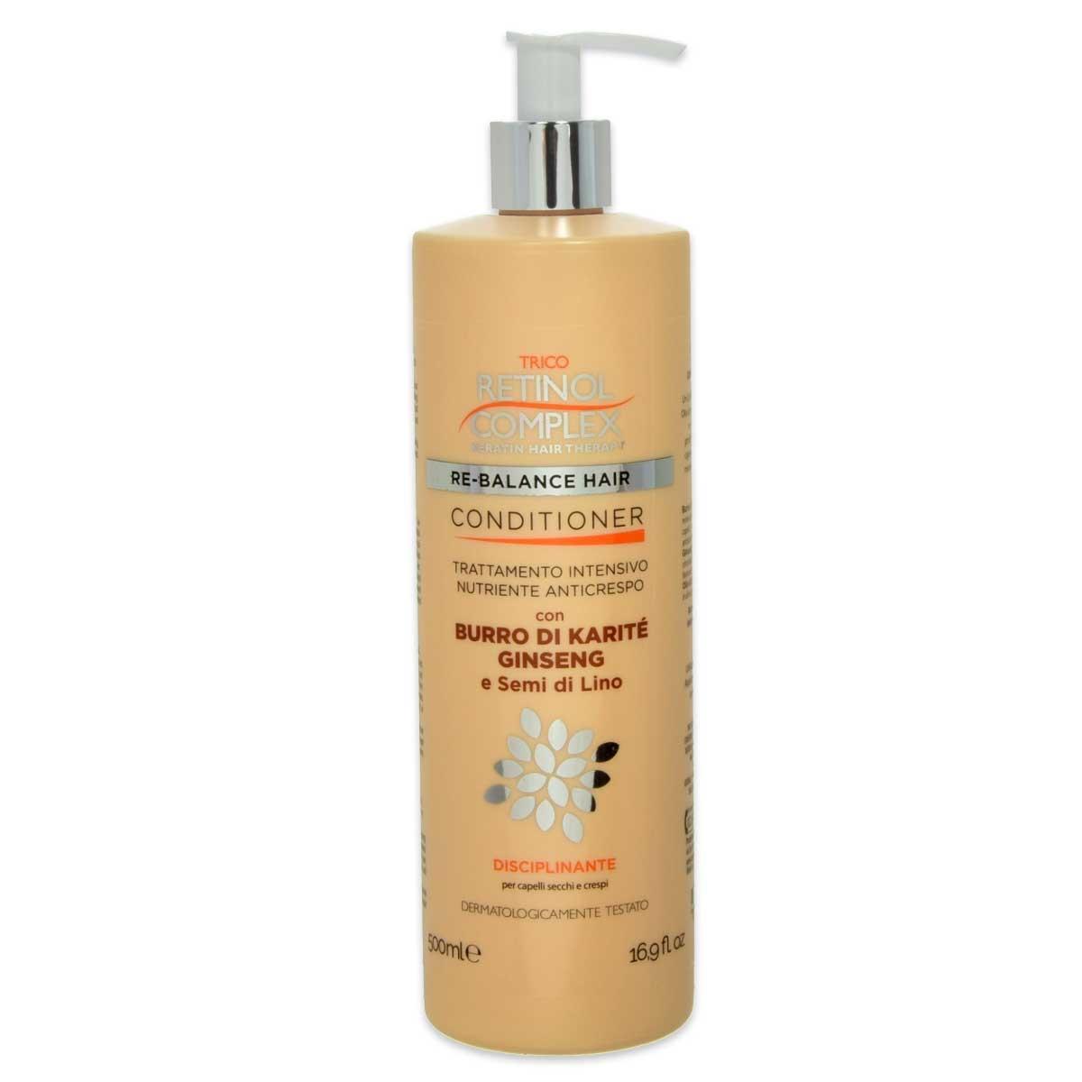 Retinol complex conditioner  anticrespo con burro di karitÈ ginseng 500 ml