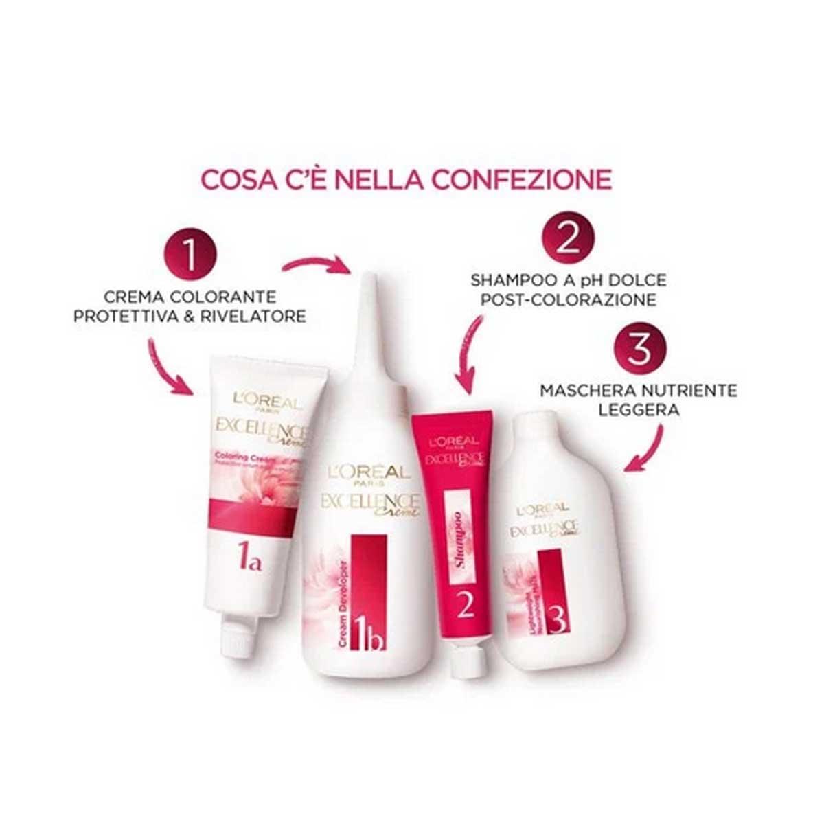 L'oreal colorazione triplo trattamento excellence n° 6 biondo scuro
