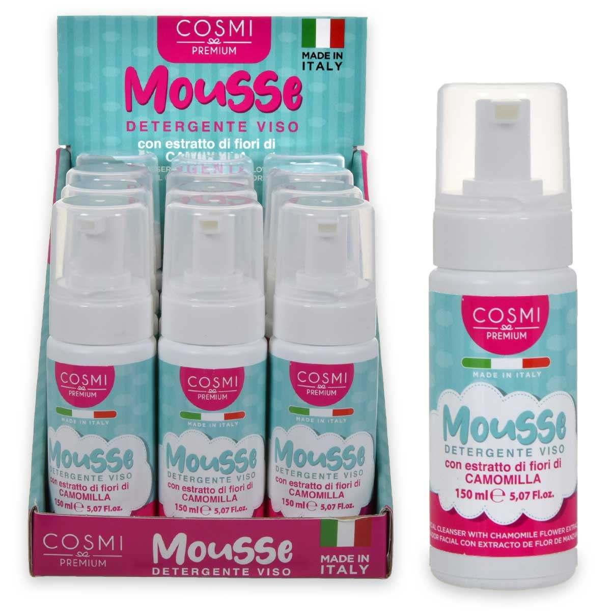 Cosmi mousse detergente viso camomilla 150ml