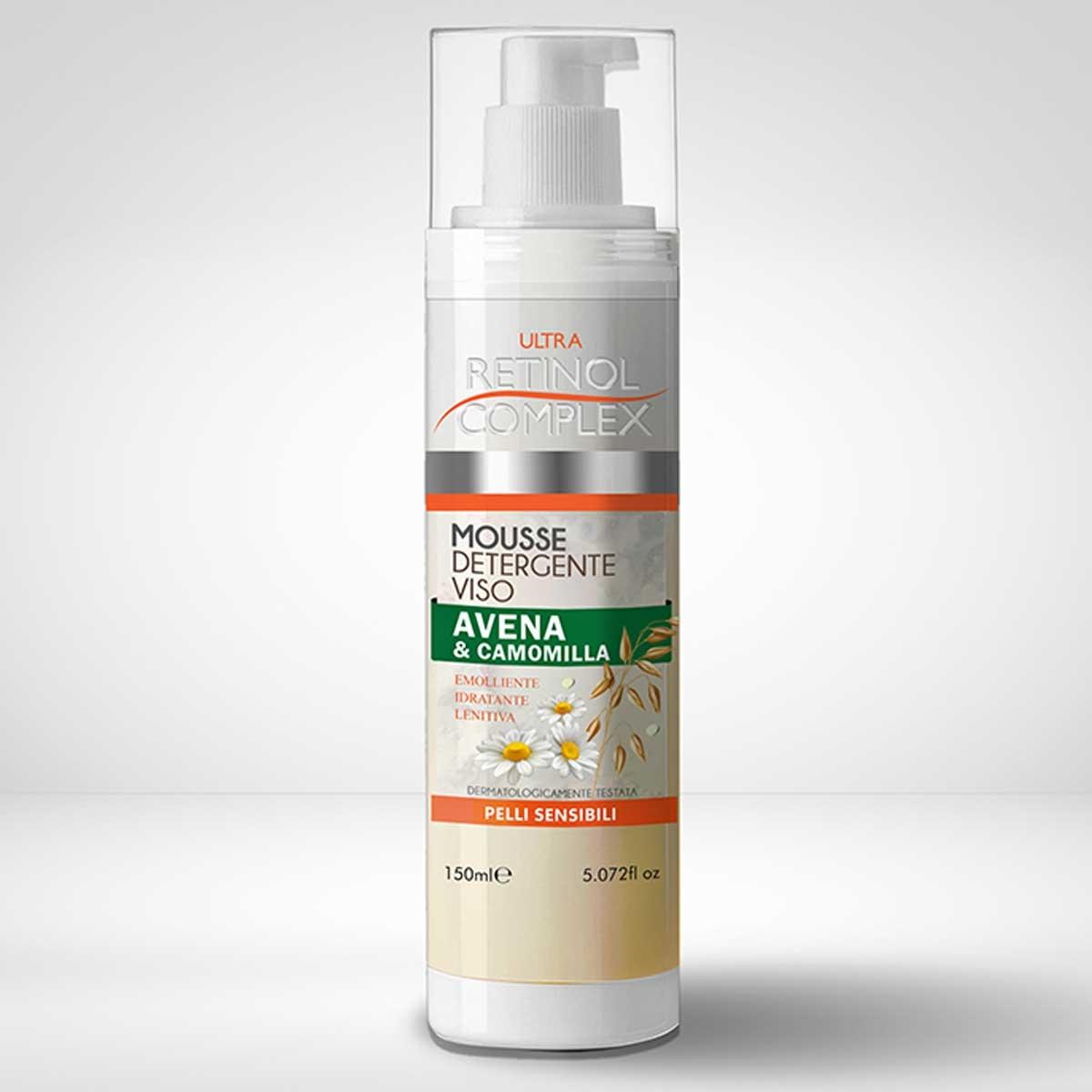 Retinol complex mousse detergente viso avena & camomilla pelli sensibili 150 ml