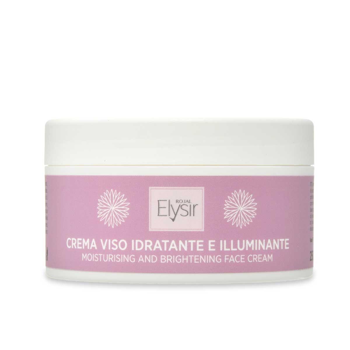 Roial elysir crema viso idratante illuminamte 250 ml con estratto di anguria e pompelmo