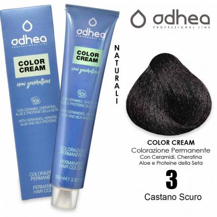 Odhea color cream con ammoniaca 100 ml - 3 castano scuro