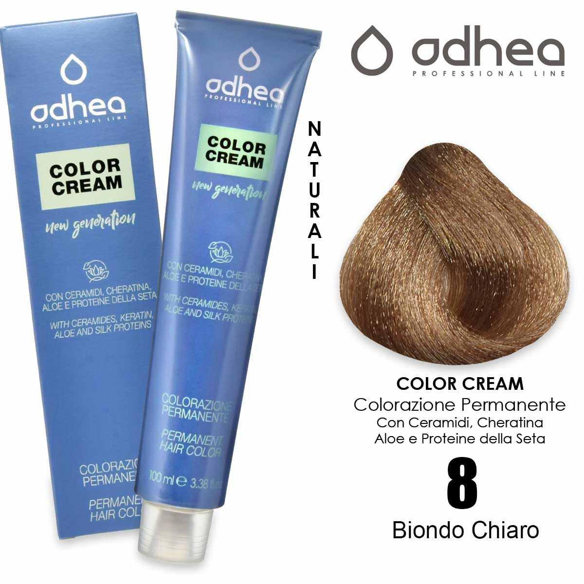 Odhea color cream con ammoniaca 100 ml - 8 biondo chiaro
