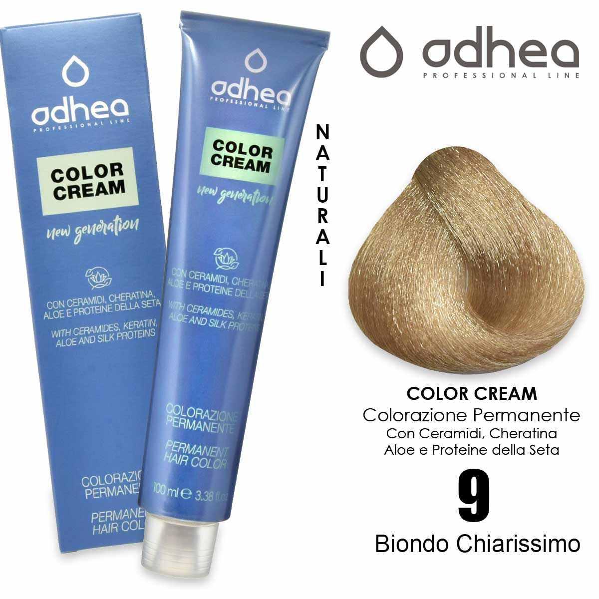 Odhea color cream con ammoniaca 100 ml - 9 biondo chiarissimo