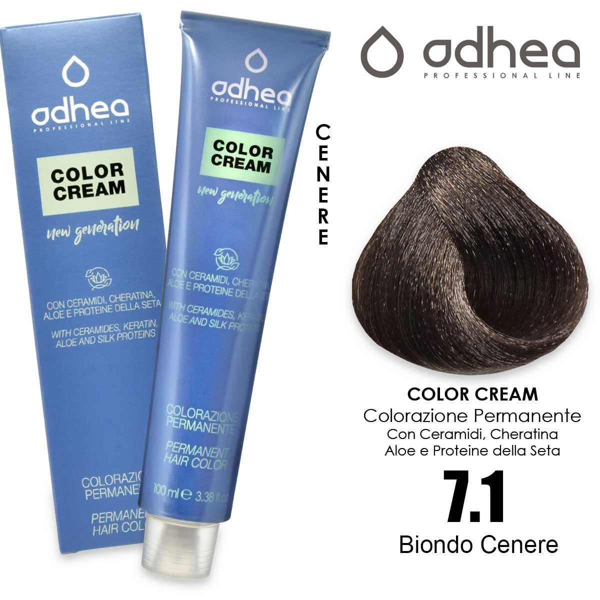 Odhea color cream con ammoniaca 100 ml - 7.1 biondo cenere