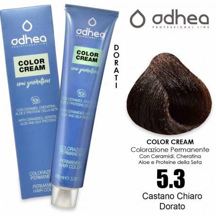 Odhea color cream con ammoniaca 100 ml - 5.3 castano chiaro dorato