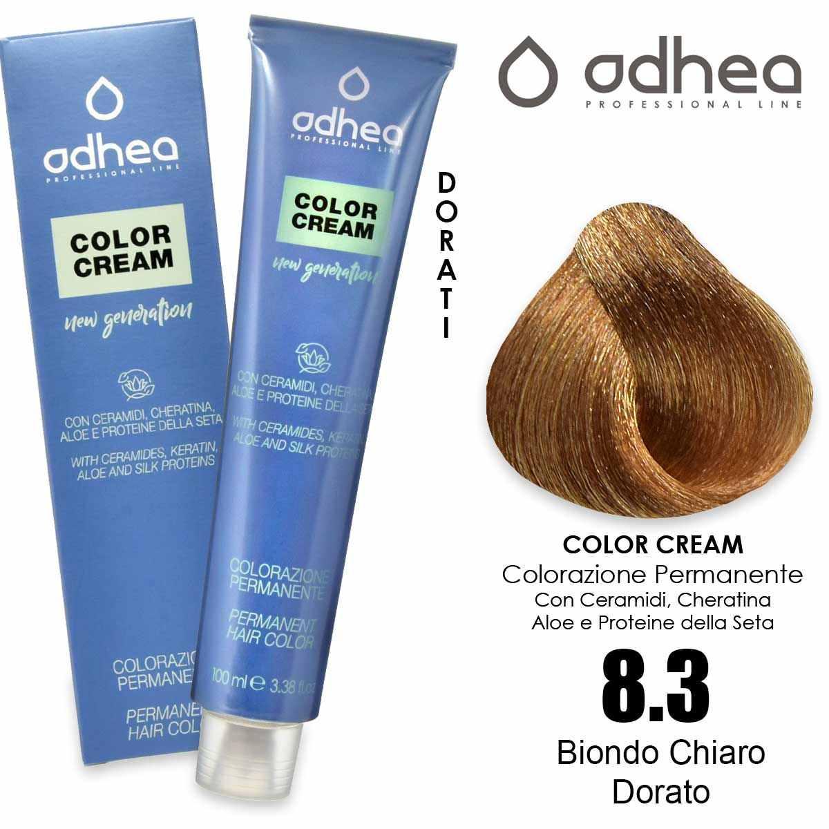 Odhea color cream con ammoniaca 100 ml - 8.3 biondo chiaro dorato