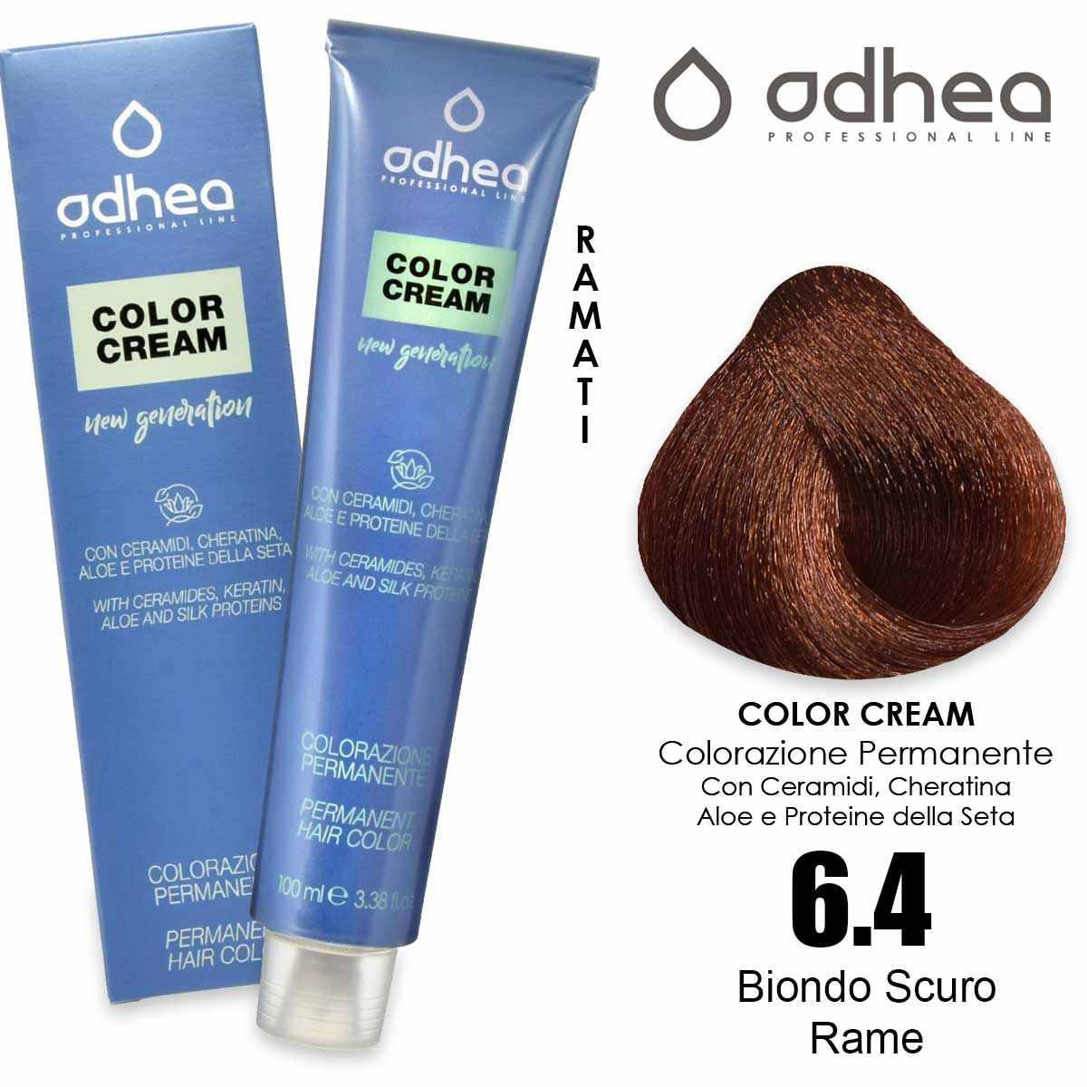 Odhea color cream con ammoniaca 100 ml - 6.4 biondo scuro rame