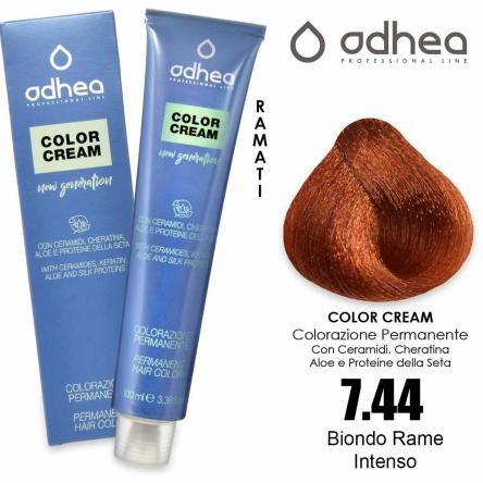 Odhea color cream con ammoniaca 100 ml - 7.44 biondo rame intenso