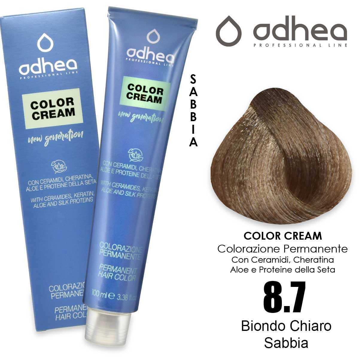 Odhea color cream con ammoniaca 100 ml - 8.7 biondo chiaro sabbia