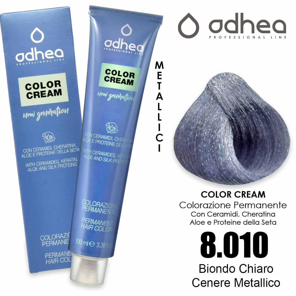 Odhea color cream con ammoniaca 100 ml - 8.010  moon silver