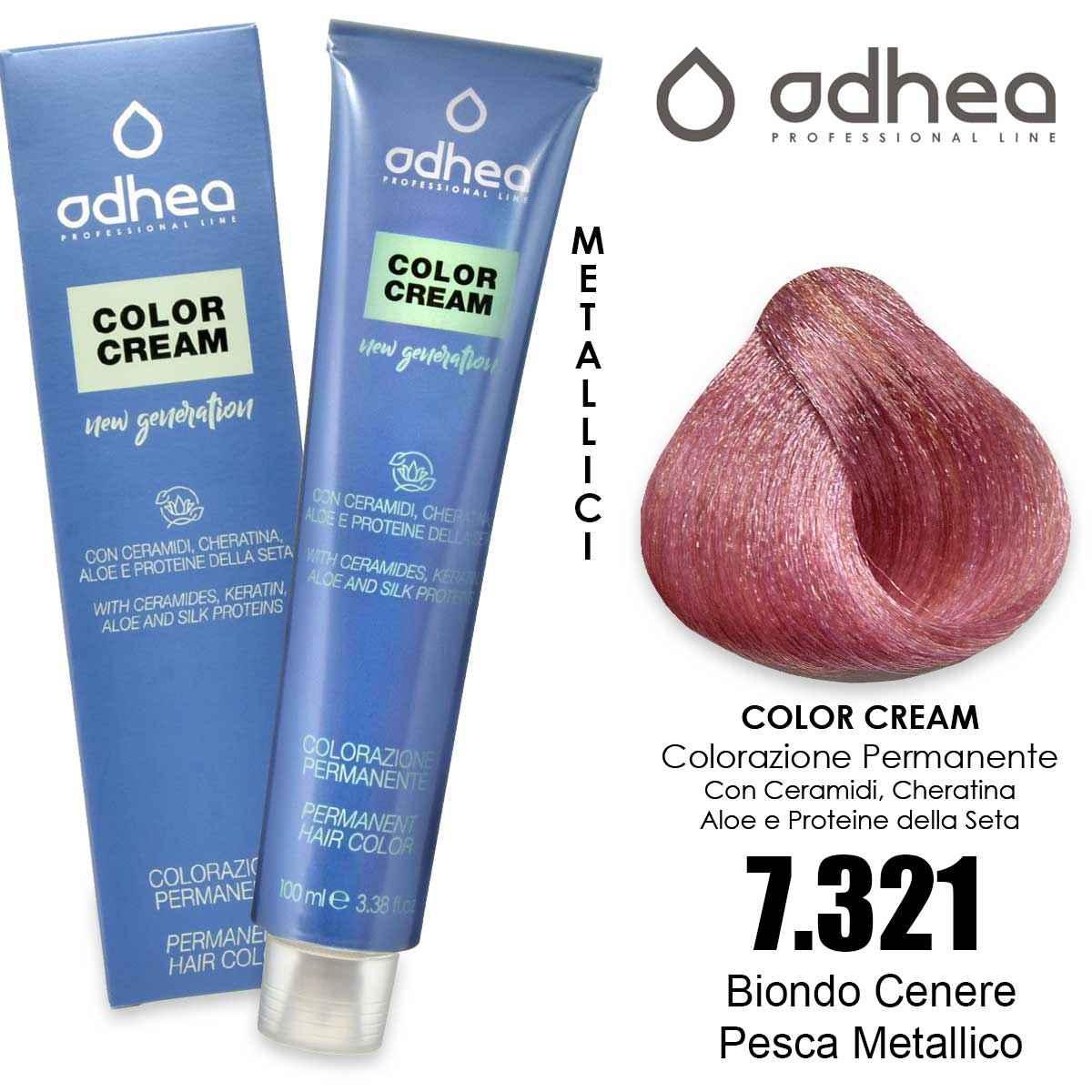 Odhea color cream con ammoniaca 100 ml - 7.321 chrome coral
