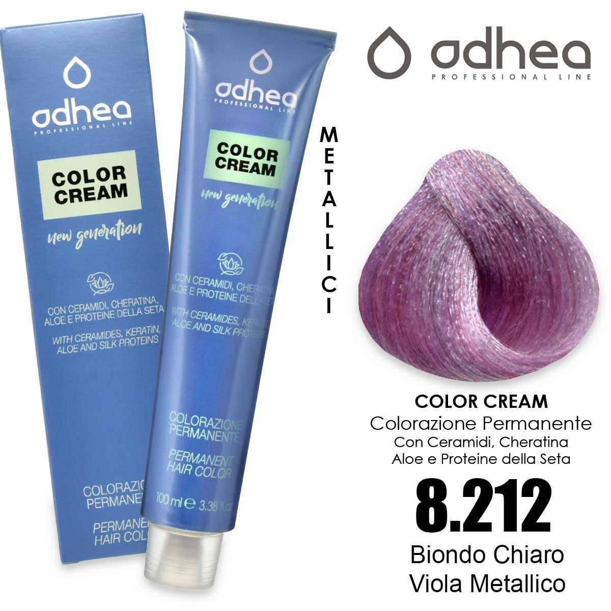 Odhea color cream con ammoniaca 100 ml - 8.212 metalli purple