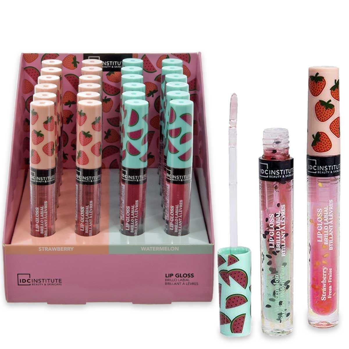 Idc institute watermelon & strawberry lip gloss
