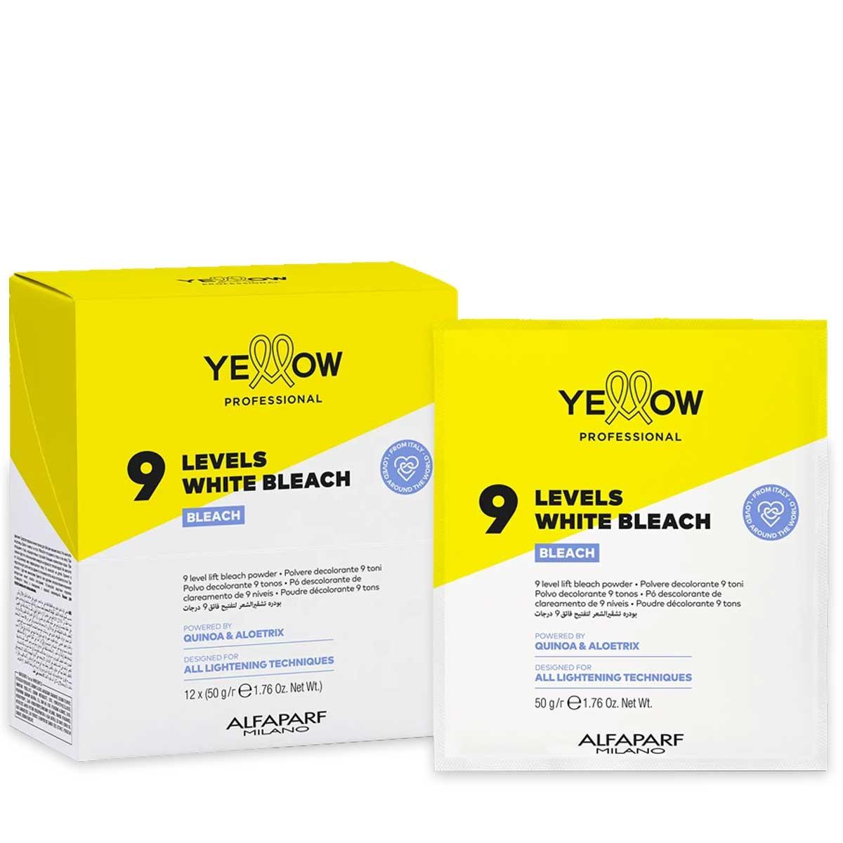 Alfaparf yellow bleach 9 levels 12 buste da 50 gr