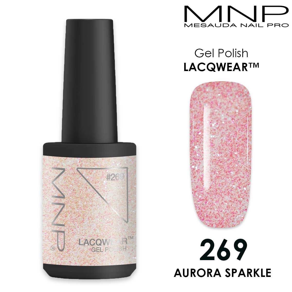 MESAUDA LACQWEAR MNP 10 ML Gel Polish 269 AURORA SPARKLE