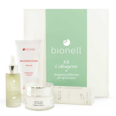Bionell kit collagene  (crema suprema c.+ siero c.) + bagnoschiuma pr.200 ml