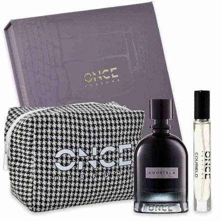 Once coffret once perfume-courield edpi 100ml + travel 10ml + pochette