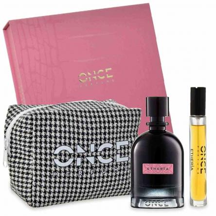 Once coffret once perfume-etheria edpi 100ml + travel 10ml + pochette