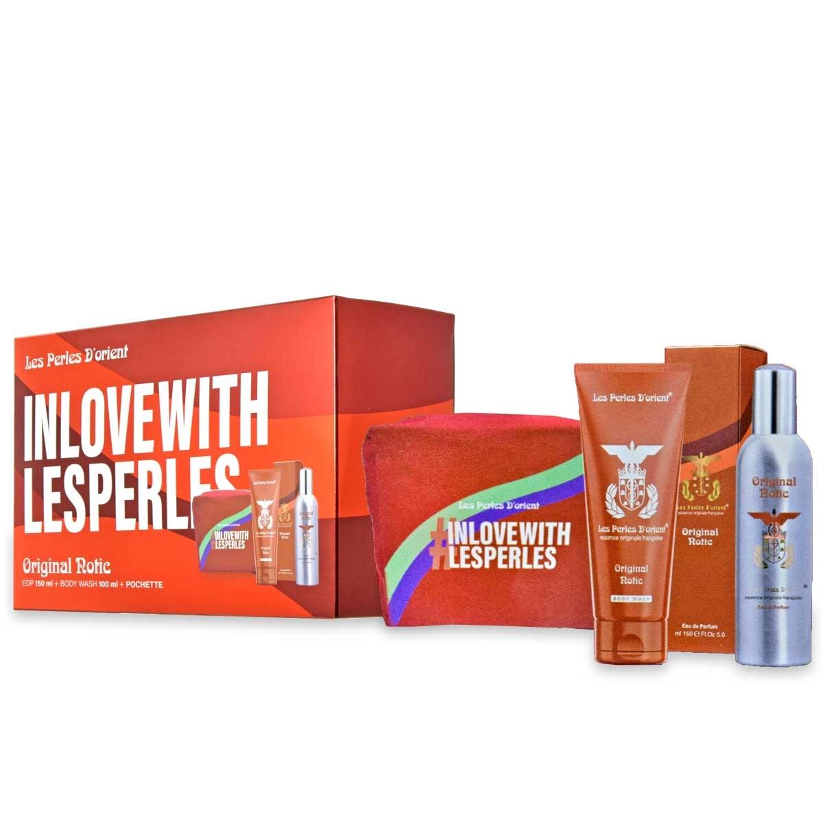 Lpdo coffret original notic edp 150 ml + bagno schiuma 100 ml + beauty case
