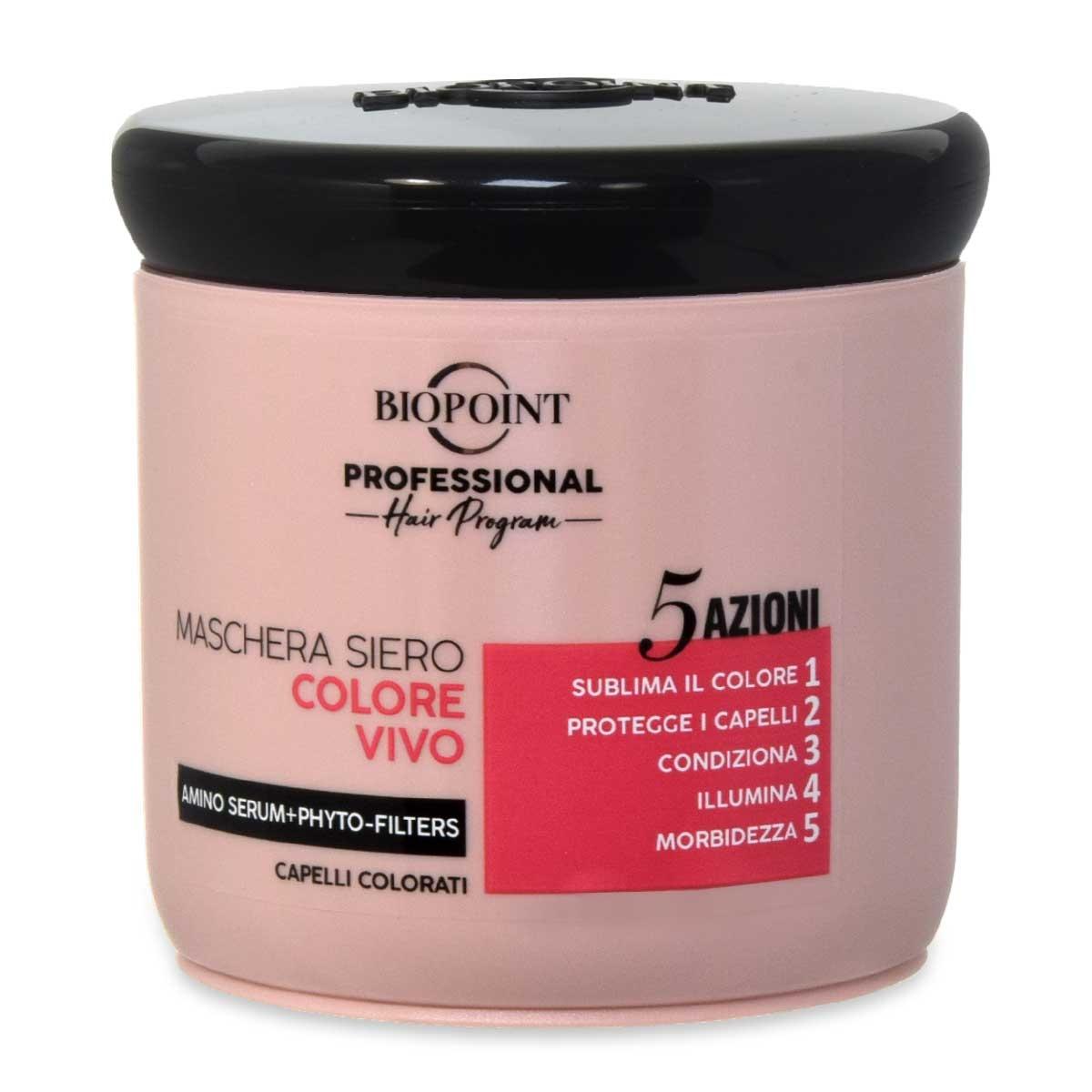Biopoint mask siero colore vivo 400 ml