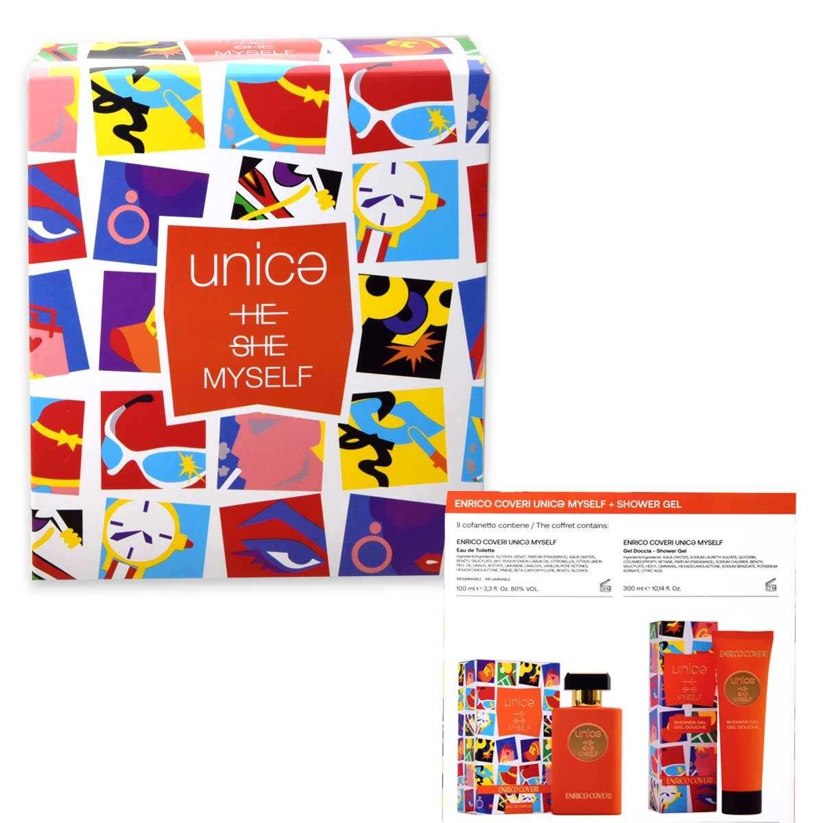 Enrico coveri unic? myself edp 100 ml + shower gel 300 ml