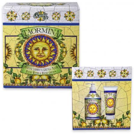 Rudy maioliche set taormina sapone liquido 500 ml + crema mani 100 ml