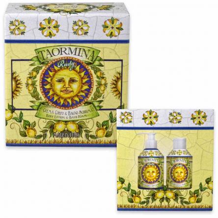 Rudy maioliche set taormina bagnoschiuma 250 ml + crema corpo 250 ml