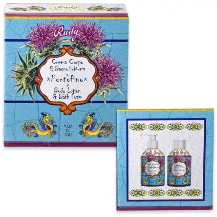 Rudy maioliche set maioliche bagnoschiuma 250 ml + crema corpo 250 ml