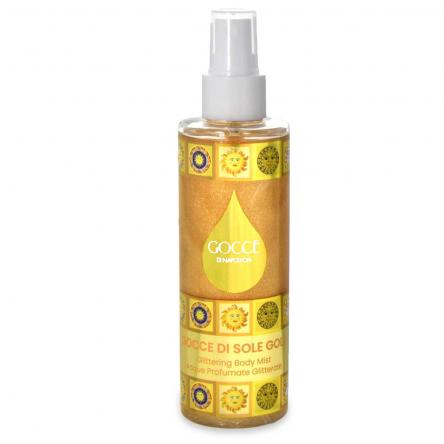 Gocce di napoleon acqua corpo 200 ml gocce di sole gold glitter