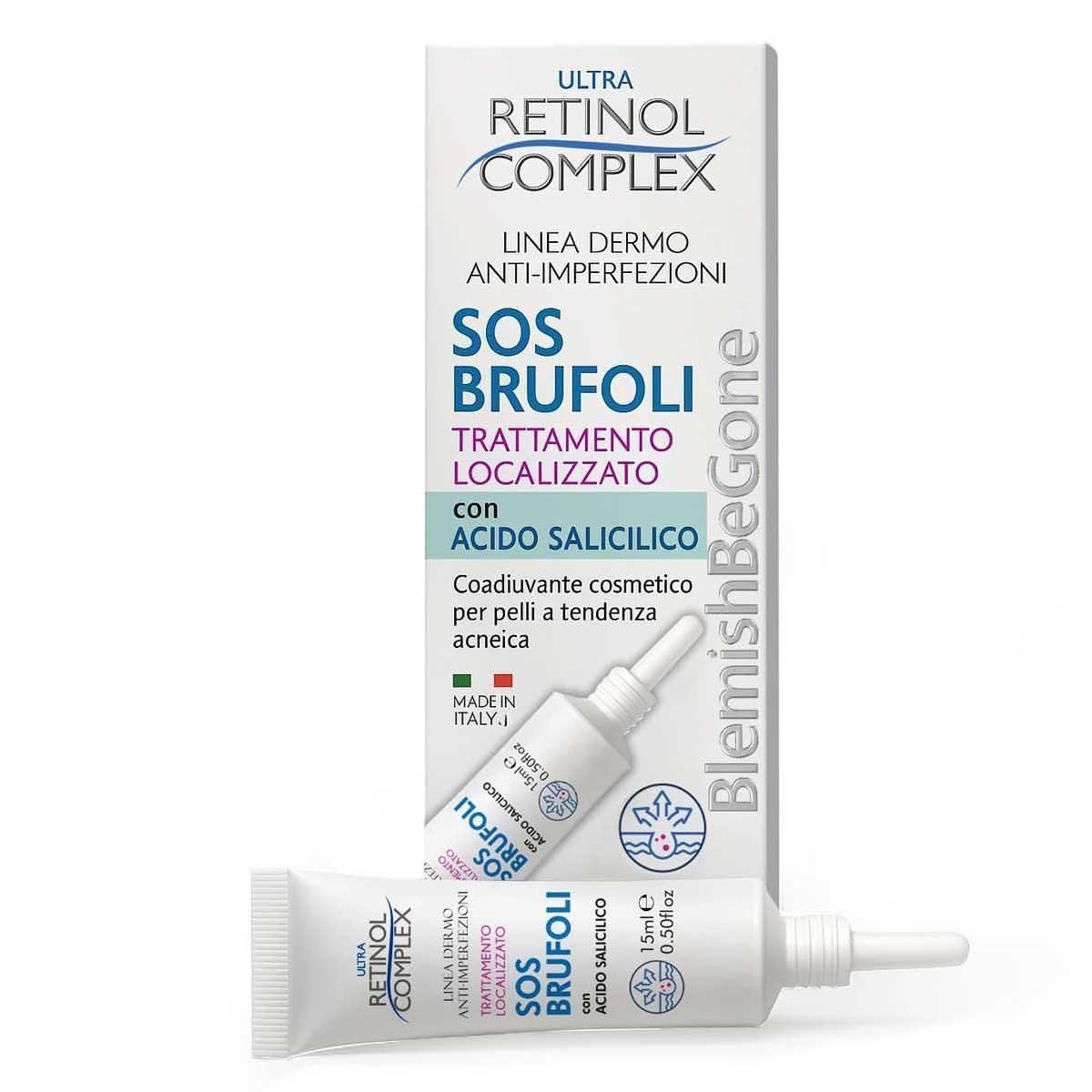 Retinol complex trattamento localizzato sos-brufoli in tubo oftalmico da 15ml