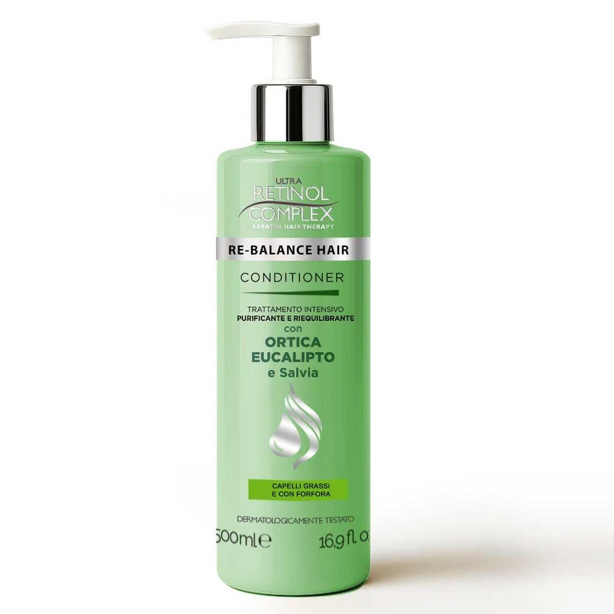 Retinol complex conditioner antiforfora trattamento intensivo purificante e riequilibrante 500 ml