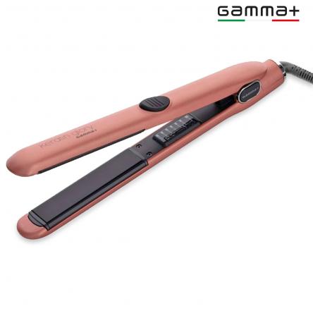 Gamma piu' piastra lisciante professionale keratin glory gold rose