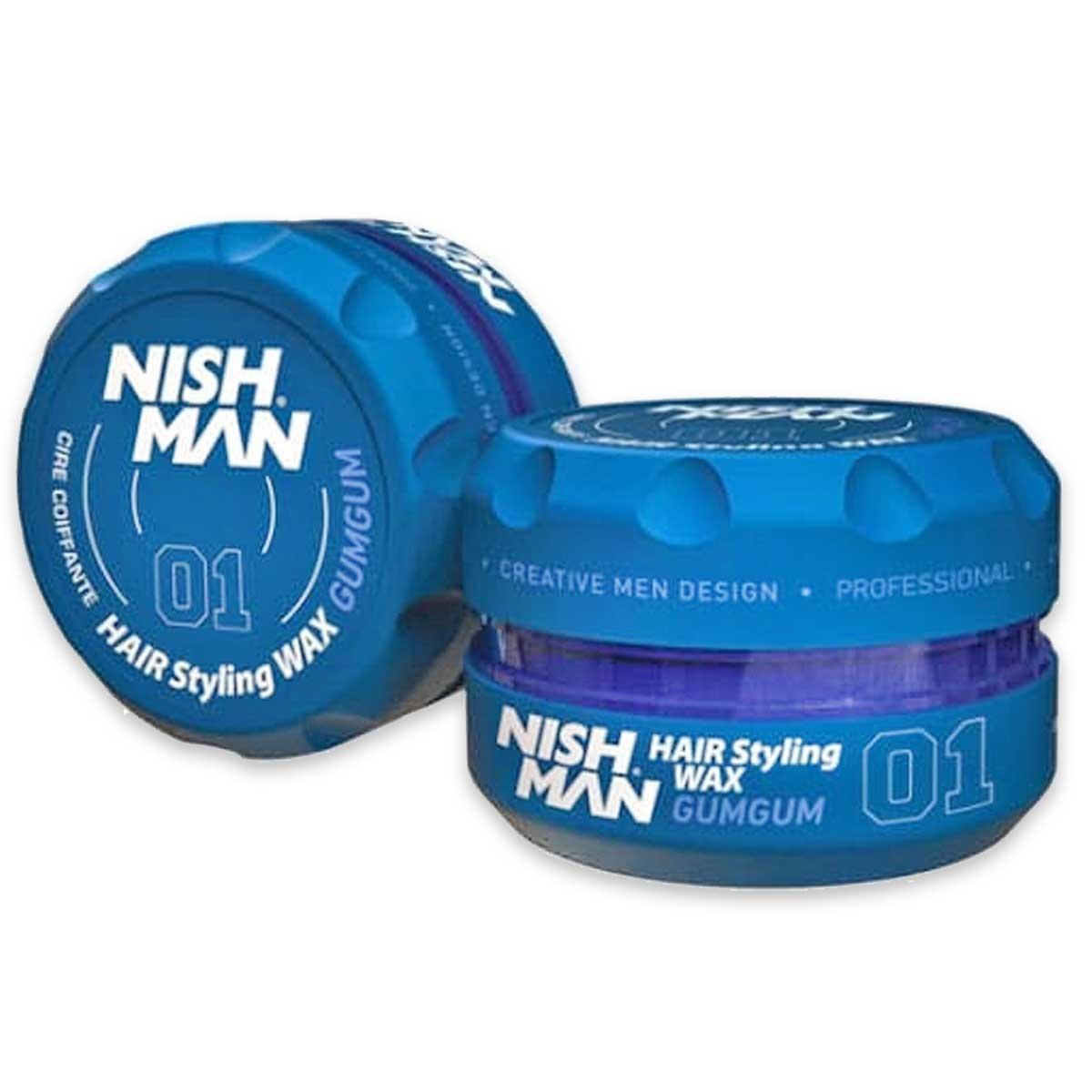Nishman aqua hair styling  wax 01 gumgum 150 ml