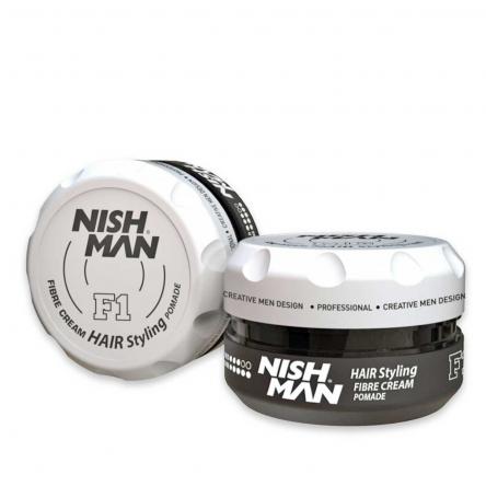 Nishman hair styling fibre cream pomade f1 100 ml