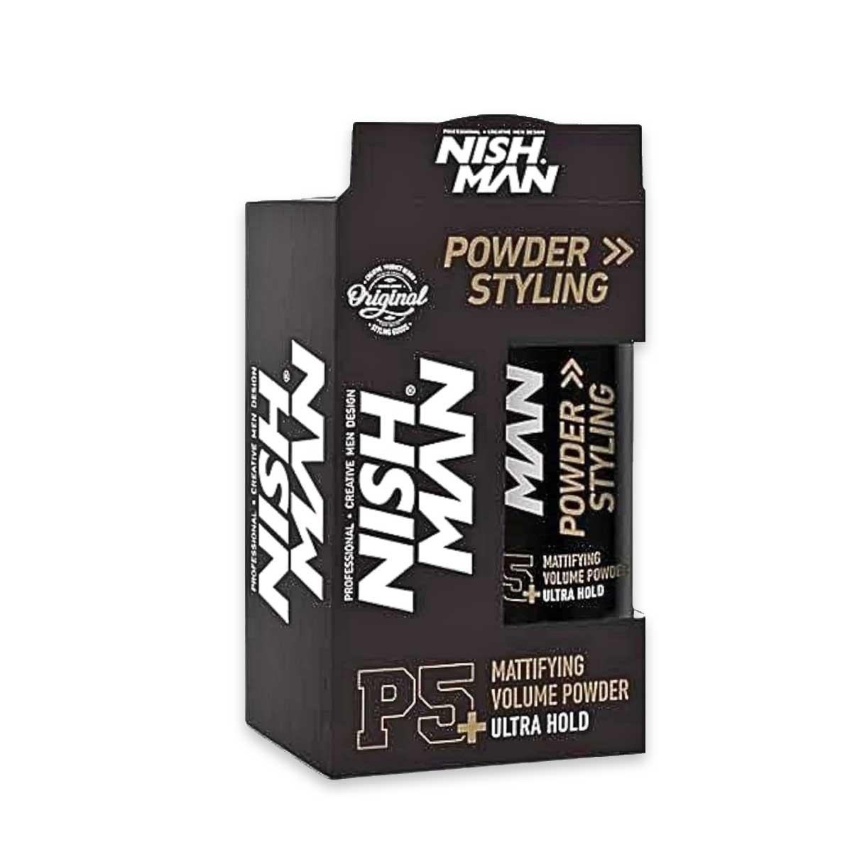 Nishman powder hair styling wax ultra hold p5+ 20 gr