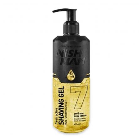 Nishman shaving gel 7 gold one easy tattoo 400 ml
