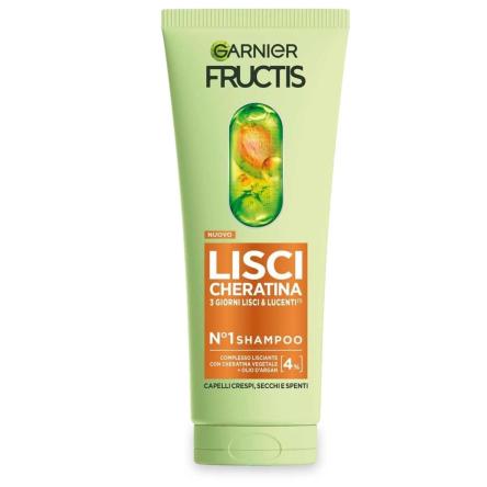 Garnier fructis shampoo per capelli lisci &lucenti a lungo 200ml
