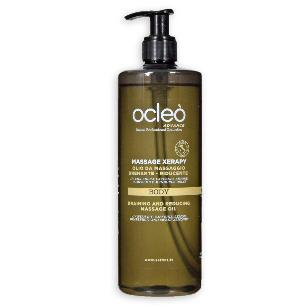 Ocleo  olio da massaggio drenante riducente 500 ml