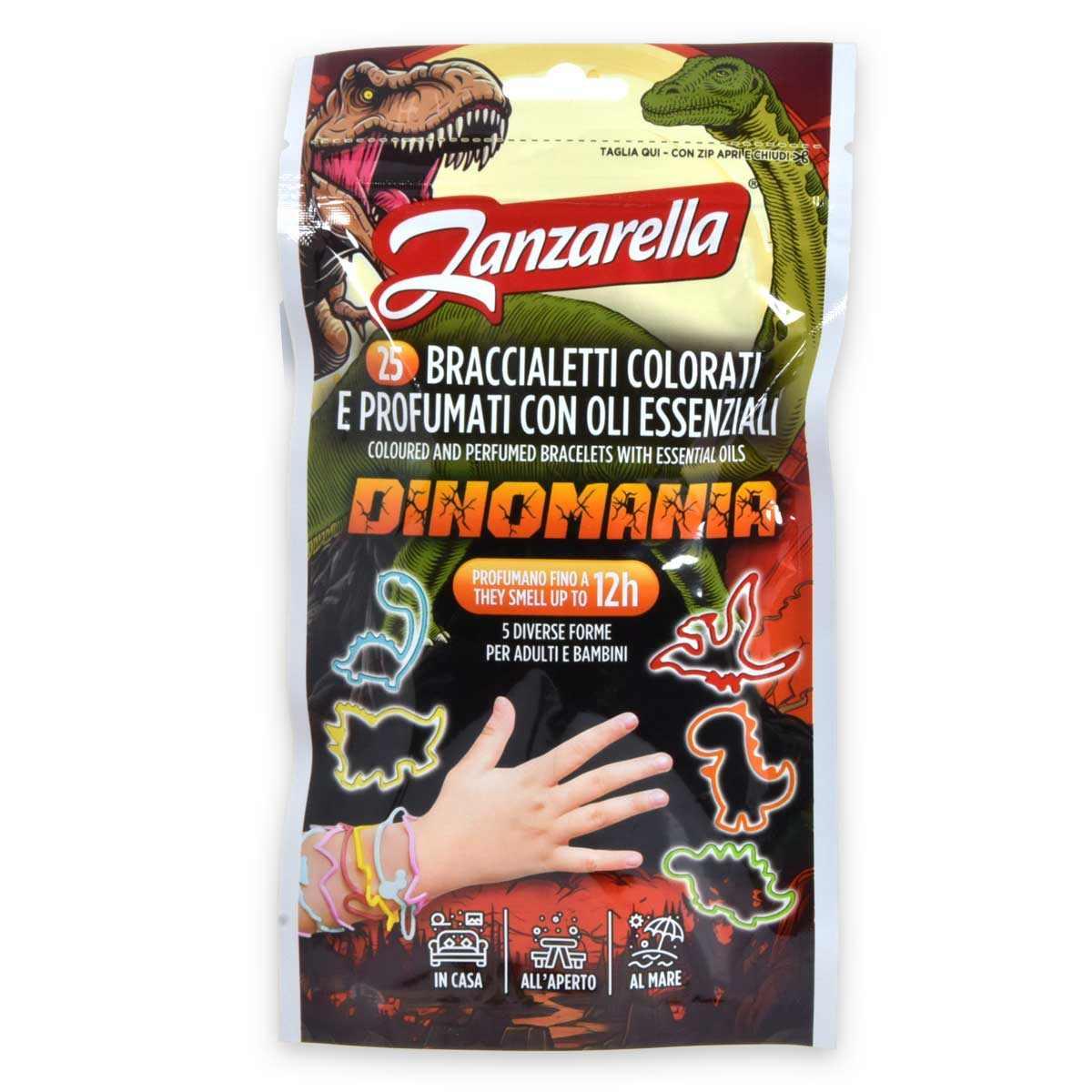 Zanzarella braccialetti dinomania  pz. 25